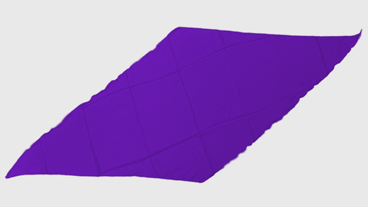 Diamond Cut Silk 18 inch (Purple) by Magic by Gosh-Trick - Wizard Magic Shop