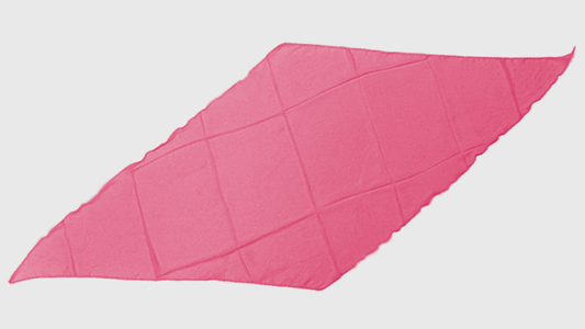 Diamond Cut Silk 18 inch (Pink) by Magic By Gosh - Trick - Wizard Magic Shop