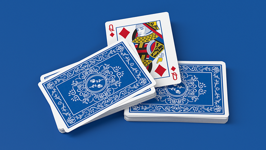 Black Roses Blue Magic Playing Cards alternate view - Wizard Magic Shop