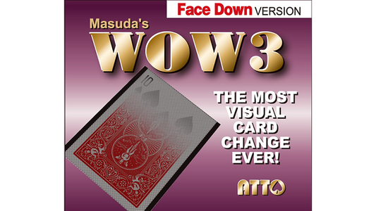 WOW 3 Face-DOWN (Gimmick and Online Instructions) by Katsuya Masuda - Trick - Wizard Magic Shop