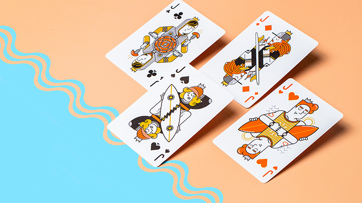 Surfboard V2 Playing Cards by Riffle Shuffle