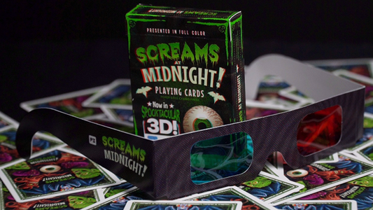 Screams at Midnight Playing Cards (3D-Glasses INCLUDED) - Wizard Magic Shop