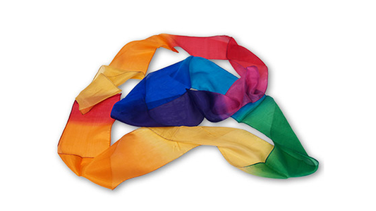 Multicolor Silk Streamer 4 inch by 15 feet from Magic by Gosh - Trick - Wizard Magic Shop