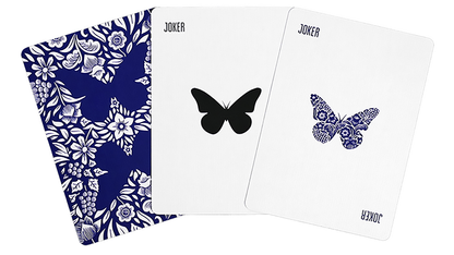 Cartes à jouer papillon marquées (bleu) 3e édition par Ondrej Psenicka