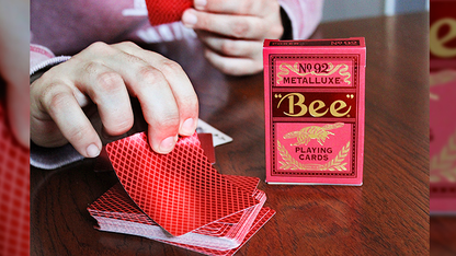 Naipes Bee Red MetalLuxe de US Playing Card