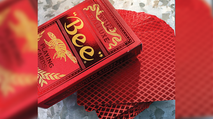 Naipes Bee Red MetalLuxe de US Playing Card