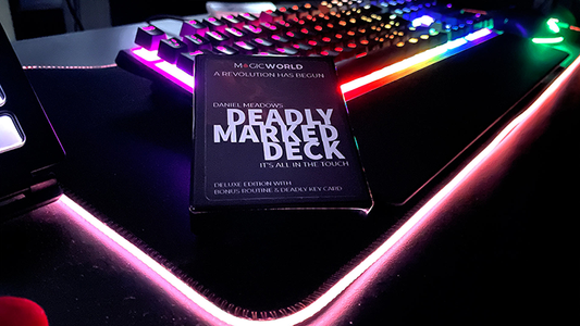 DEADLY MARKED DECK RED BICYCLE (Gimmicks and Online Instructions) by MagicWorld - Trick - Wizard Magic Shop