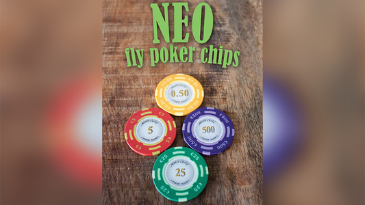 Neo Fly Poker Chips (Gimmicks and Online Instructions) by Leo Smetsers - Trick - Wizard Magic Shop