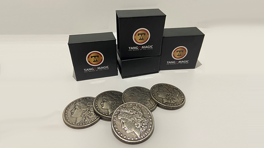 Replica Morgan Expanded Shell plus 4 coins by Tango Magic - Trick