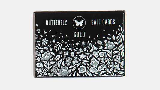 Pack Gaff pour cartes à jouer papillon marquées (noir et or) par Ondrej Psenicka