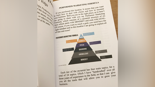 Performer Marketing Formula by Luca Volpe - Book alternate view - Wizard Magic Shop