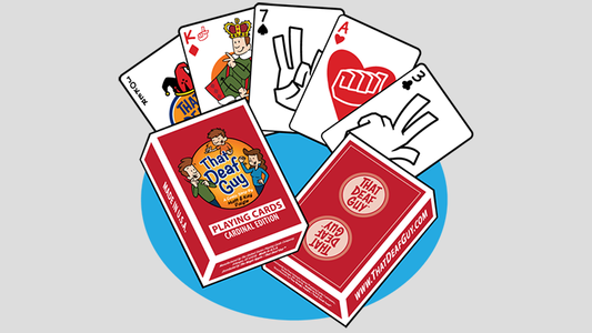 That Deaf Guy RED Cardinal Edition Playing Cards alternate view - Wizard Magic Shop
