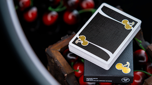Cherry Casino House Deck (Monte Carlo Black and Gold) Playing Cards by Pure Imagination Projects alternate view - Wizard Magic Shop