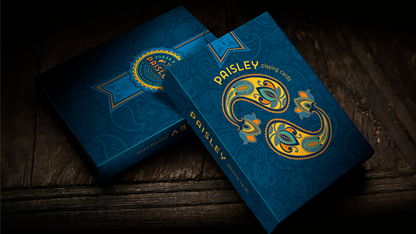 Paisley Poker Blue Playing Cards by by Dutch Card House Company