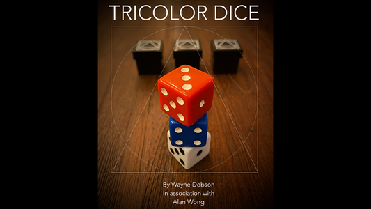 TRICOLOR DICE by Wayne Dobson and Alan Wong - Trick - Wizard Magic Shop