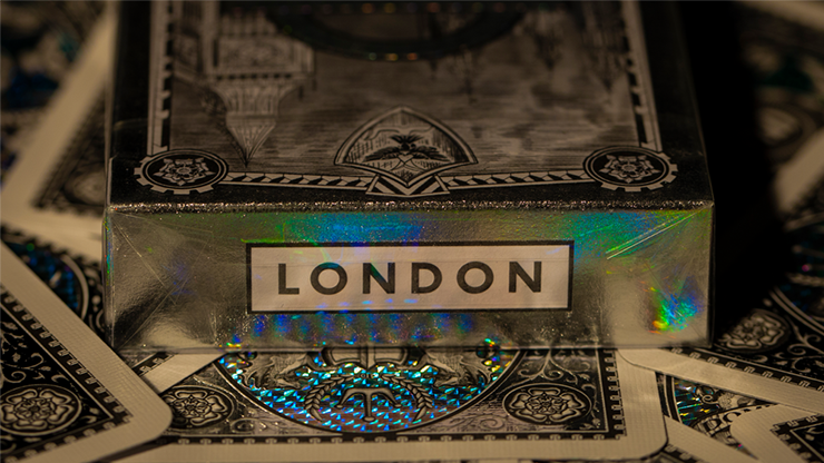 Naipes London Difractor Plata