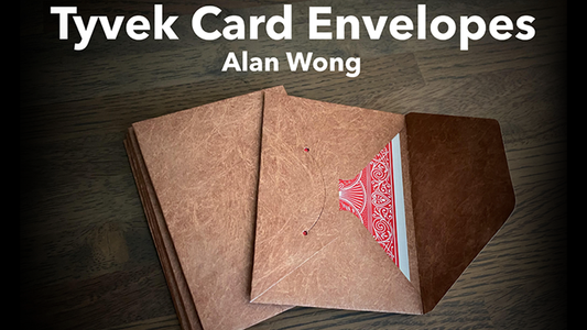 Tyvek Card Envelopes 10 pk. BROWN by Alan Wong- Trick - Wizard Magic Shop