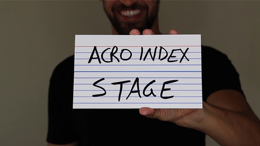 Acro Index Dry Erase Large 5"x8"(Gimmicks and Online Instructions) by Blake Vogt - Trick - Wizard Magic Shop