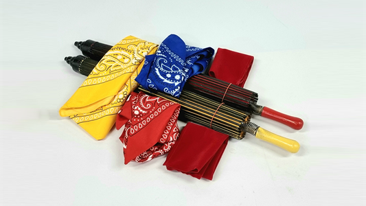 Umbrella From Bandana Set (random color for umbrella) by JL Magic alternate view - Wizard Magic Shop