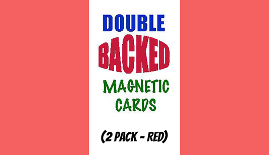 Magnetic Cards (2 pack/Red) by Chazpro Magic. - Trick - Wizard Magic Shop