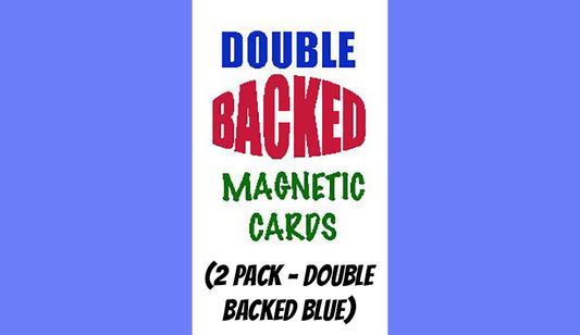Magnetic Cards (2 pack/double back blue) by Chazpro Magic. - Trick - Wizard Magic Shop