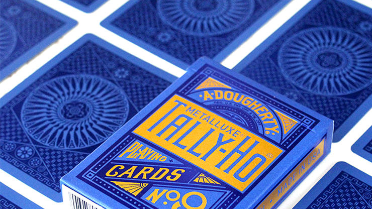 Naipes Tally Ho Blue (Circle) MetalLuxe de US Playing Cards