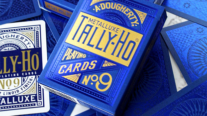 Naipes Tally Ho Blue (Circle) MetalLuxe de US Playing Cards