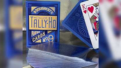 Naipes Tally Ho Blue (Circle) MetalLuxe de US Playing Cards