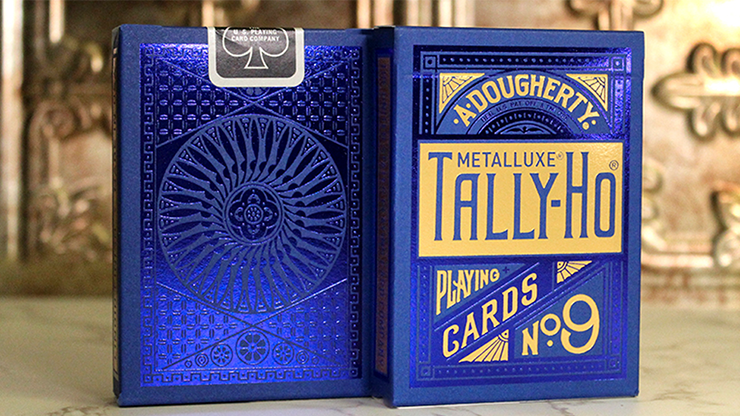 Naipes Tally Ho Blue (Circle) MetalLuxe de US Playing Cards