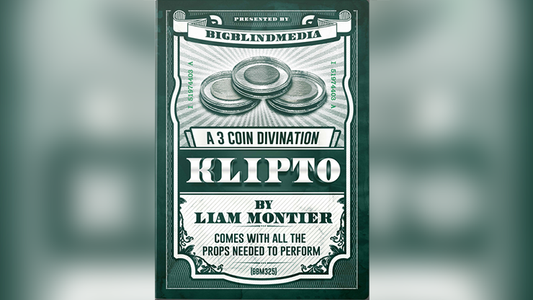 BIGBLINDMEDIA Presents Klipto - A 3 Coin Divination (Gimmicks and Online Instructions) by Liam Montier - Trick - Wizard Magic Shop