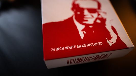 Slydini's Knotted Silks (White / 24 Inch) by Slydini & Murphy's Magic - Trick alternate view - Wizard Magic Shop