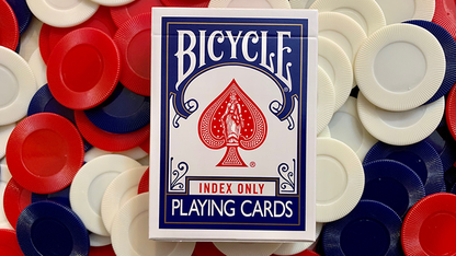 Gilded Blue Bicycle Index Only Playing Cards