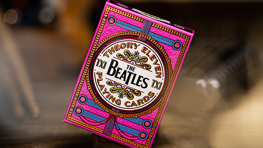 The Beatles (Pink) Playing Cards by theory11 - Wizard Magic Shop