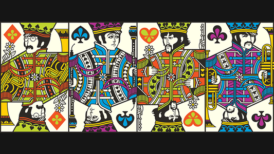 The Beatles (Green) Playing Cards by theory11 alternate view - Wizard Magic Shop
