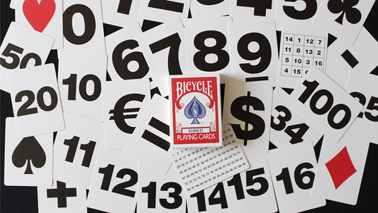 Bicycle Special NUMBERS Red Playing Cards (plus 11 Online Effects) - Wizard Magic Shop
