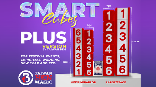 Smart Cubes PLUS RED (Large/Stage) by Taiwan Ben - Trick - Wizard Magic Shop