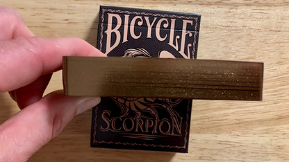 Gilded Bicycle Scorpion (Brown) Playing Cards