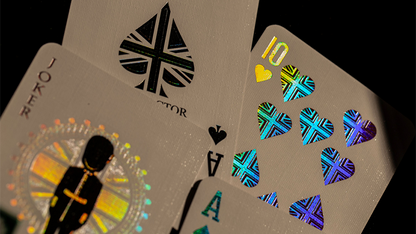 Jeu de cartes à jouer double métal London Diffractor