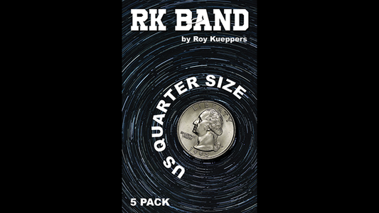 RK Bands Quarter Dollar Size For Flipper coins (5 per package) - Trick - Wizard Magic Shop