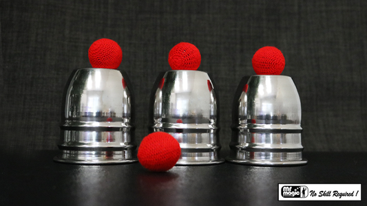 STAINLESS STEEL CUPS AND BALLS by Mr. Magic - Trick - Wizard Magic Shop