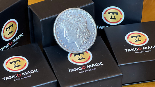 Replica Morgan Magnetic Coin (Gimmicks and Online Instructions) by Tango Magic - Trick - Wizard Magic Shop