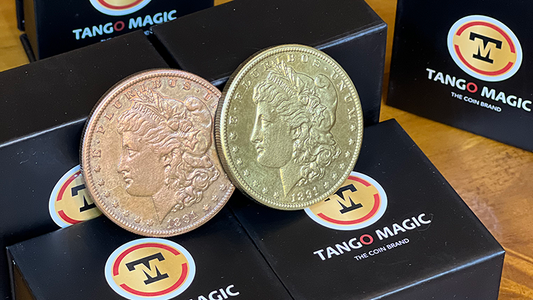 Replica Golden Morgan Scotch and Soda Magnetic (Gimmicks and Online Instructions GOLD 4) by Tango Magic - Trick - Wizard Magic Shop