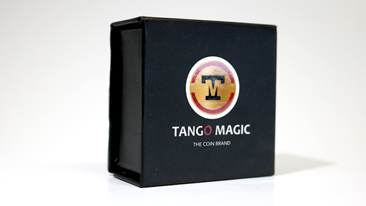 Replica Golden Morgan Hopping Half (Gimmicks and Online Instructions) by Tango Magic - Trick alternate view - Wizard Magic Shop