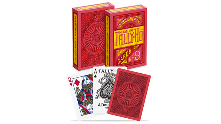 Naipes Tally-Ho Red (Circle) MetalLuxe de US Playing Cards