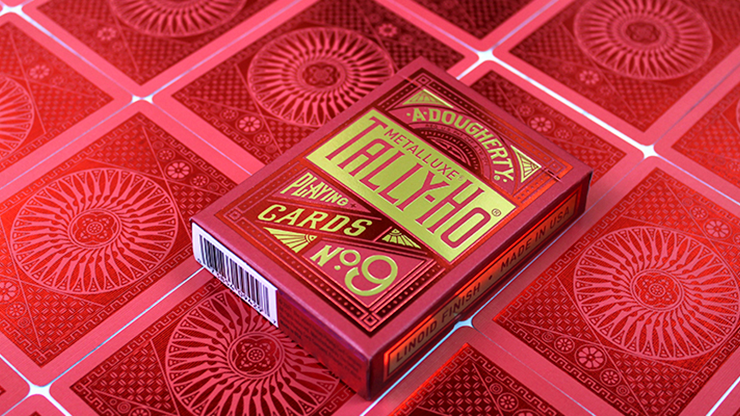 Naipes Tally-Ho Red (Circle) MetalLuxe de US Playing Cards