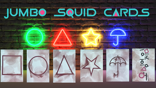 SQUID CARDS STAGE SIZE (Gimmicks and Online Instruction) by Matthew Wright - Trick - Wizard Magic Shop