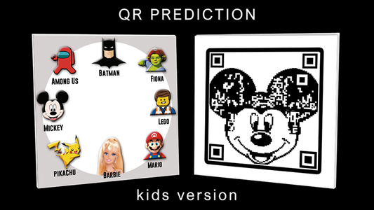 QR PREDICTION MICKEY (Gimmicks and Online Instructions) by Gustavo Raley - Trick - Wizard Magic Shop