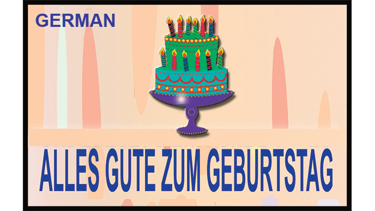 FELIZ CUMPLEAÑOS RASGADO Y RESTAURADO (Alemán) 25 PK. por El Mundo Mágico de Uday - TRUCO