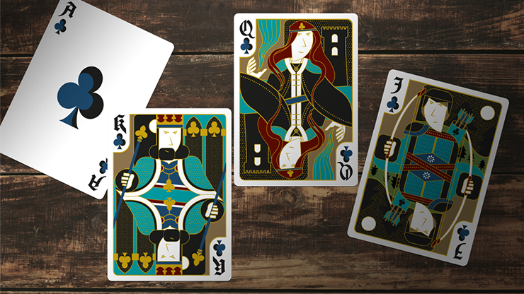 Secret Tale Black Knight Playing Cards