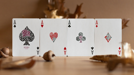 Butterfly Seasons Marked Playing Cards (Fall) by Ondrej Psenicka alternate view - Wizard Magic Shop